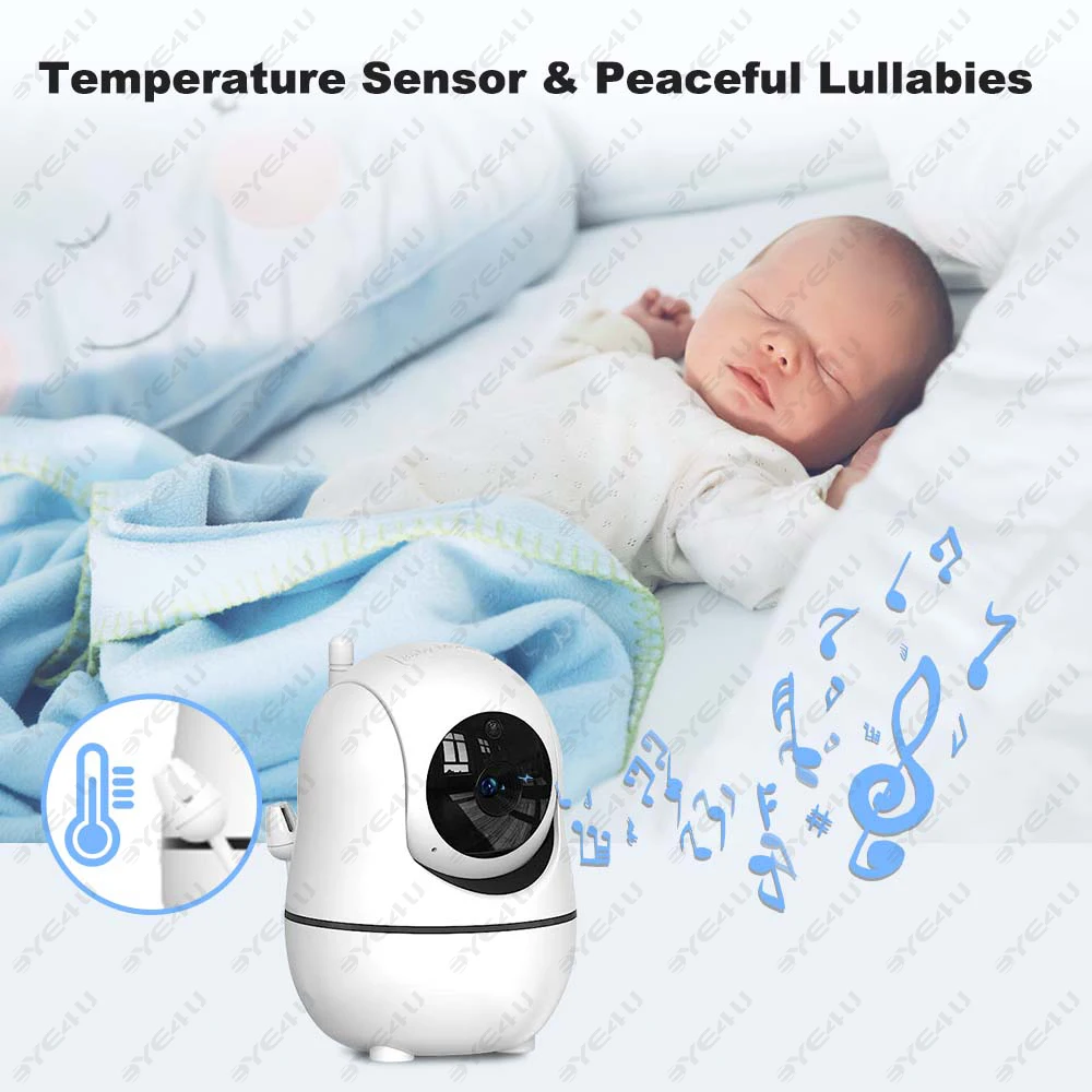 5 inch video baby monitor with pan tilt camera 2.4g mother kids surveillance ptz video cams temperture display home security cam 5 inch video baby monitor with pan tilt camera 2.4g mother kids surveillance ptz video cams temperture display home security cam