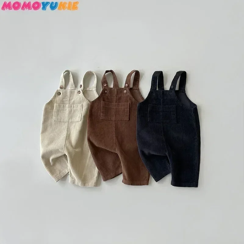 newborn clothes boy's corduroy jumpsuit 2023 autumn winter jumpsuits baby kids clothes girl's romper casual bib pants overalls newborn clothes boy's corduroy jumpsuit 2023 autumn winter jumpsuits baby kids clothes girl's romper casual bib pants overalls