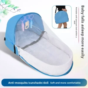 portable folding anti pressure baby co sleeper newborn bionic isolation bed baby outdoor travel crib