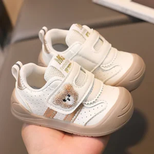 2025 fashion toddler shoes for baby pu leather infant girl's sneakers soft soled ergonomics newborn boy's sport shoes first step