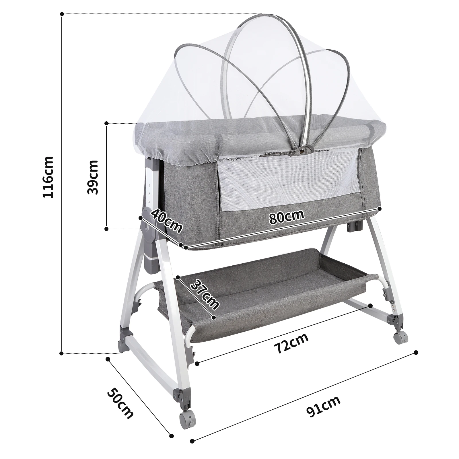 cododo extra bed, 3 in 1, baby bed, crib with mattress, height adjustable 6 levels, reclinable, compatible with different beds, foldable and easy to carry, gray/black/beige/blue cododo extra bed, 3 in 1, baby bed, crib with mattress, height adjustable 6 levels, reclinable, compatible with different beds, foldable and easy to carry, gray/black/beige/blue