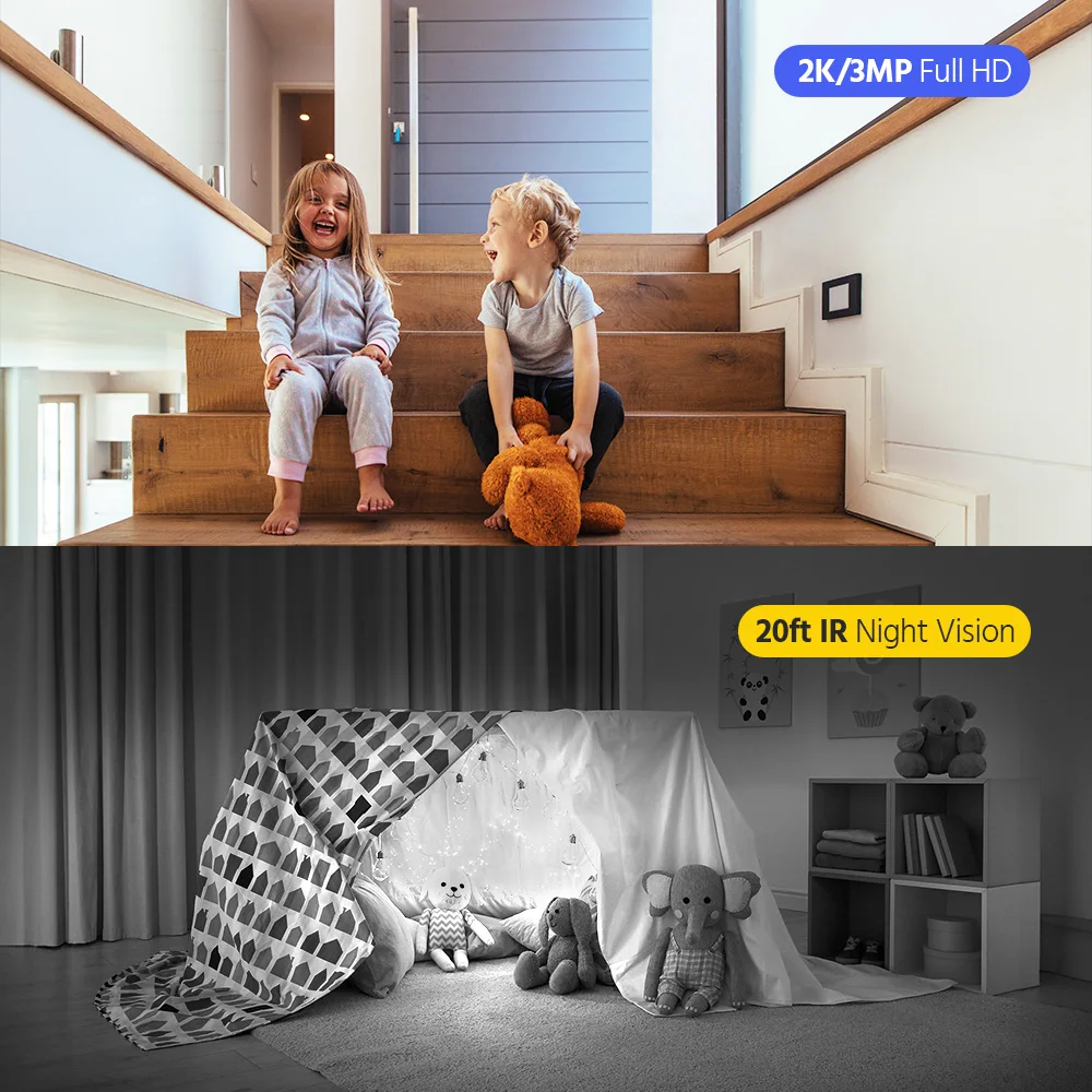 annke 2k 3mp ip camera video call with 2.8inch led screen baby safety protection monitor 2.4ghz wi fi security cameras annke 2k 3mp ip camera video call with 2.8inch led screen baby safety protection monitor 2.4ghz wi fi security cameras