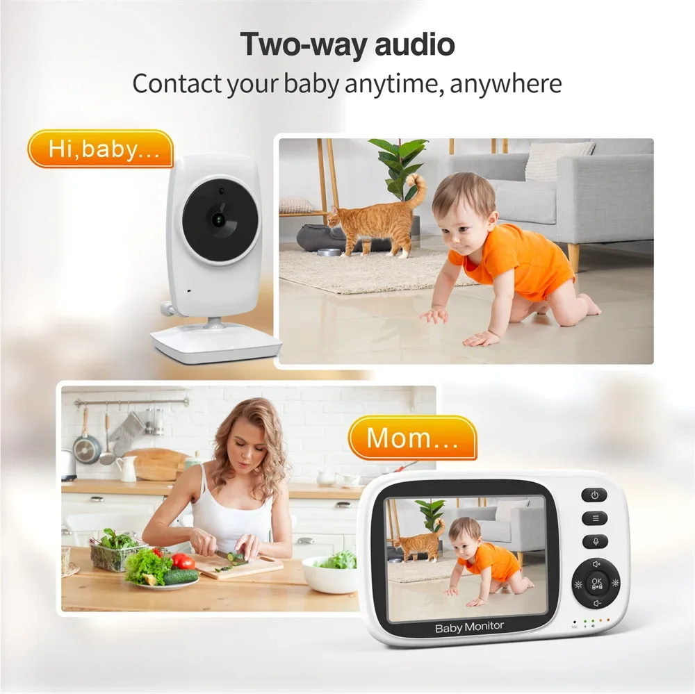 babystar 3.2inch wireless video baby monitor with lullabies auto night vision two way intercom temperature monitoring babysitter babystar 3.2inch wireless video baby monitor with lullabies auto night vision two way intercom temperature monitoring babysitter