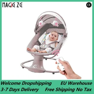 electric rocking baby bed baby auto swing chair luxury electric swing shaker recliner five point seat belt with remote control