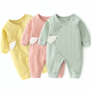 newborn baby romper for girls boys cotton clothing spring autumn infant jumpsuit with wing casual soft new born girl boy clothes