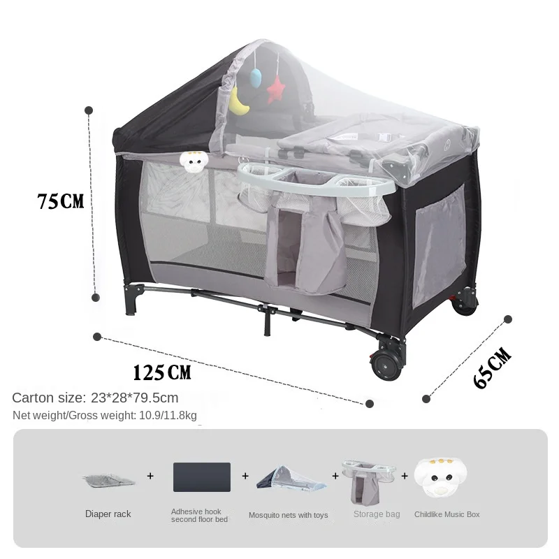baby crib newborn multifunctional baby bed foldable cot with diaper table crib cradle with mosquito net cribs baby playpen baby crib newborn multifunctional baby bed foldable cot with diaper table crib cradle with mosquito net cribs baby playpen