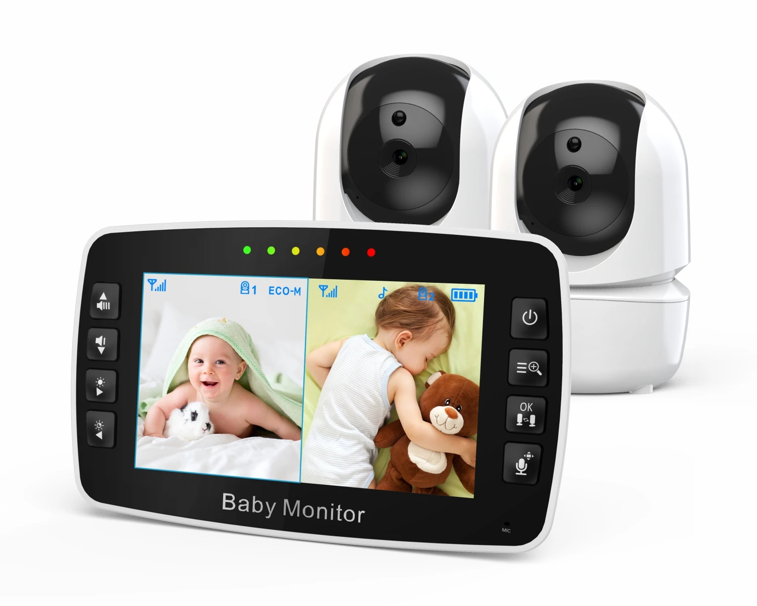 new baby monitor two camera 4.3inch wireless with ptz camera high security camera night vision temperature monitoring baby new baby monitor two camera 4.3inch wireless with ptz camera high security camera night vision temperature monitoring baby