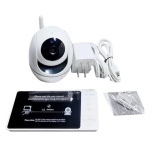 abre video baby monitor 2.4g 355° surveillance cameras with temperature display screen smart home