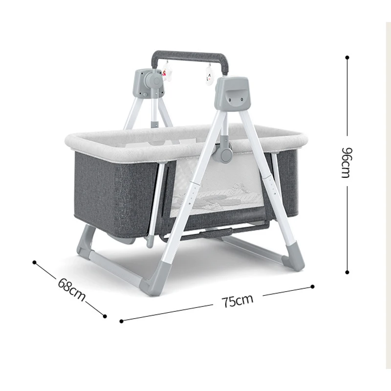 smart baby rocker cradle wireless music, variable speed, foldable aluminum stand, detachable bassinet with time & manual mode smart baby rocker cradle wireless music, variable speed, foldable aluminum stand, detachable bassinet with time & manual mode