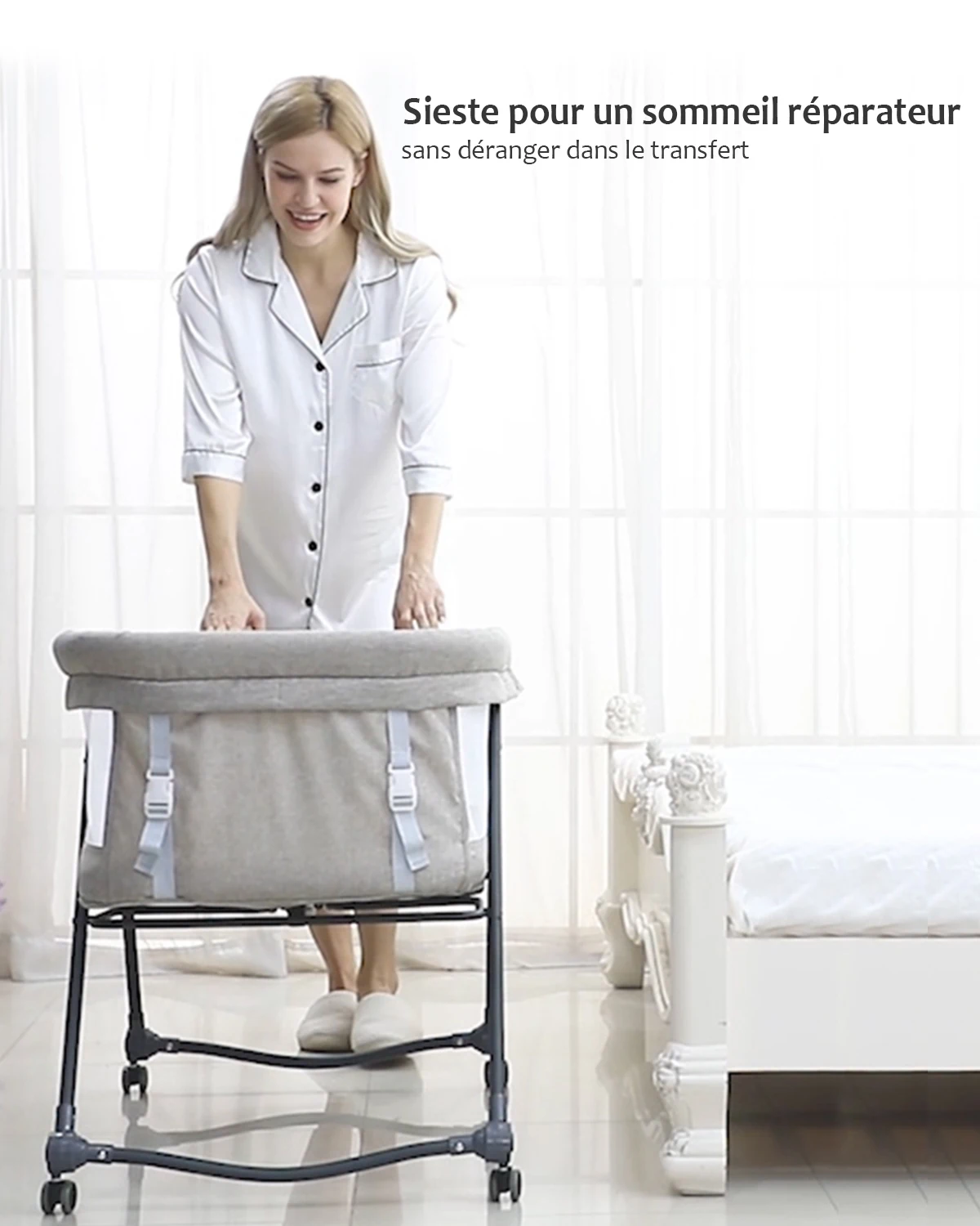 baby grab and go travel cot with mattress & silent wheels, rocking crib convertible, xyt 001 baby grab and go travel cot with mattress & silent wheels, rocking crib convertible, xyt 001