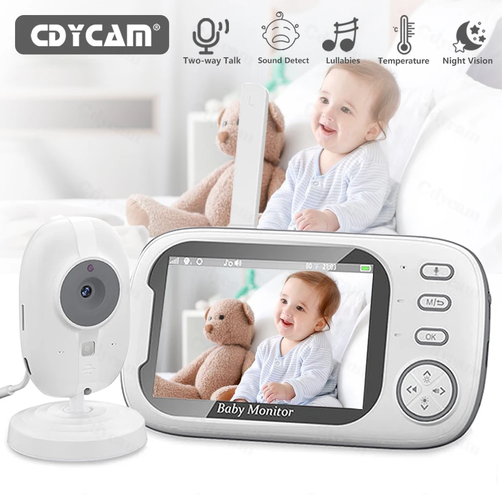 cdycam new 3.5 inch wireless video baby monitor night vision temperature monitoring 2 way audio talk baby nanny security camera cdycam new 3.5 inch wireless video baby monitor night vision temperature monitoring 2 way audio talk baby nanny security camera