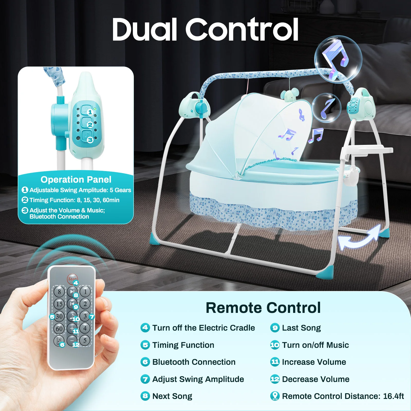 electric baby cradle with remote control foldable bassinet for newborns 5 speed swing modes bluetooth music timer sleep aid electric baby cradle with remote control foldable bassinet for newborns 5 speed swing modes bluetooth music timer sleep aid