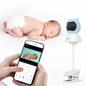 4mp wifi xiaovv baby monitor two way audio motion detection night vision baby camera for home security 360°