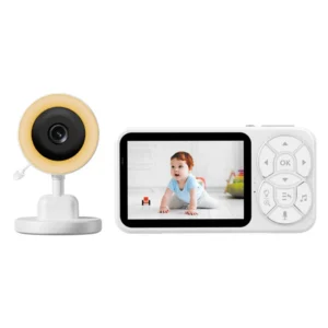 sews temperature sound detection video intercom 3.5 inch baby monitor color screen display night vision security surveillance