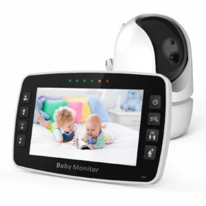 news 4.3inch ips screen wireless ptz intercom baby monitor temperature display nanny cam long distance baby sitter camera