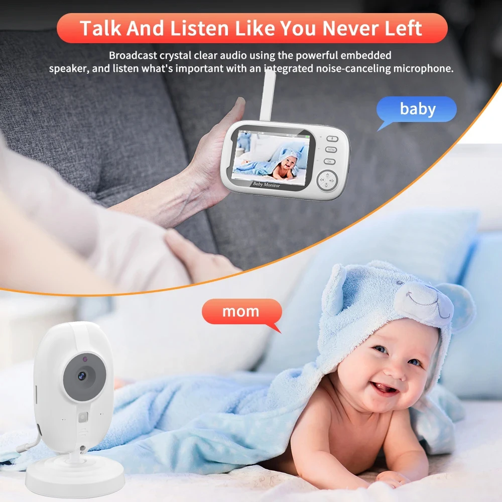 cdycam new 3.5 inch wireless video baby monitor night vision temperature monitoring 2 way audio talk baby nanny security camera cdycam new 3.5 inch wireless video baby monitor night vision temperature monitoring 2 way audio talk baby nanny security camera