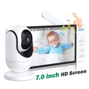 7 inch display screen video baby monitor 5000mah battery home security protection ip camera mother kids wireless surveillance