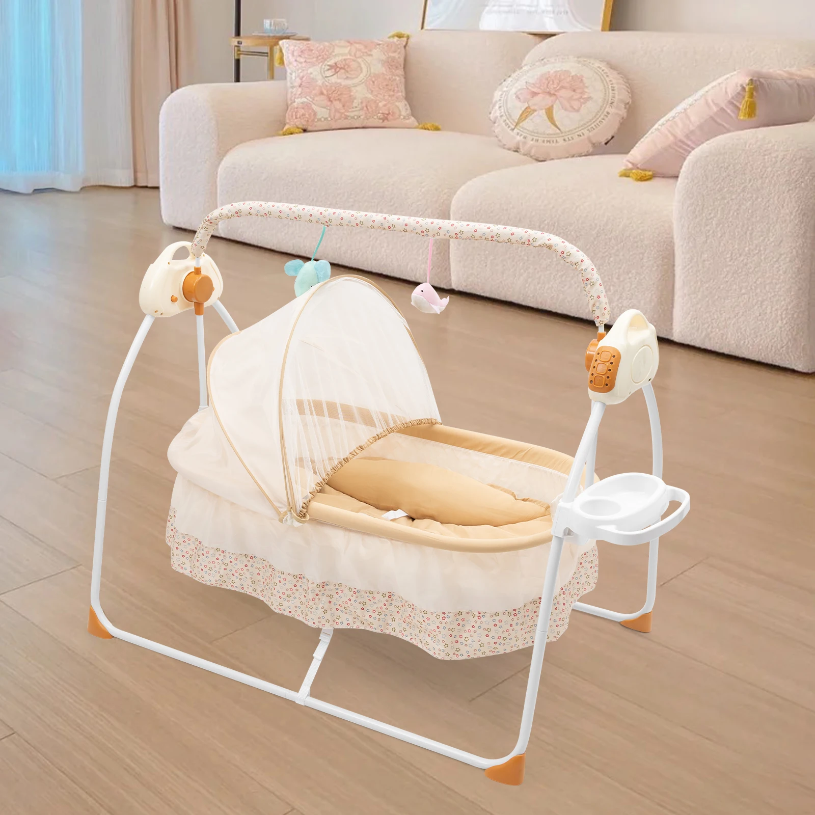 bymaocar foldable baby bassinet, electric baby crib cradle, 0 18 monthsinfant bed auto swing w/ music, 25kg/55lbs capacity bymaocar foldable baby bassinet, electric baby crib cradle, 0 18 monthsinfant bed auto swing w/ music, 25kg/55lbs capacity