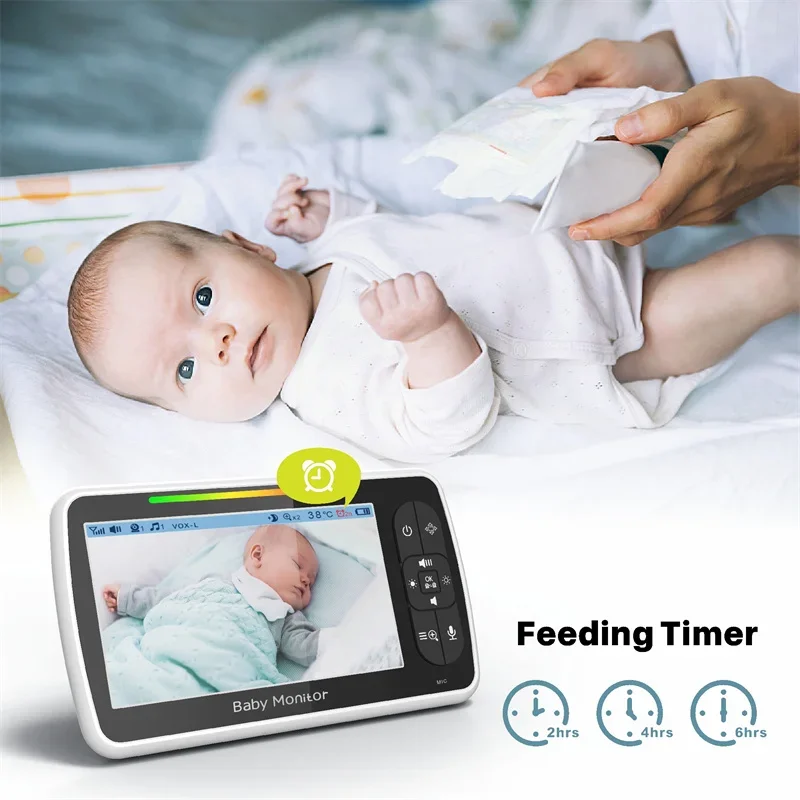 babystar 5inch video baby monitor with remote pan tilt zoom camera and audio.two way talk vox mode lullabies babyphone babystar 5inch video baby monitor with remote pan tilt zoom camera and audio.two way talk vox mode lullabies babyphone