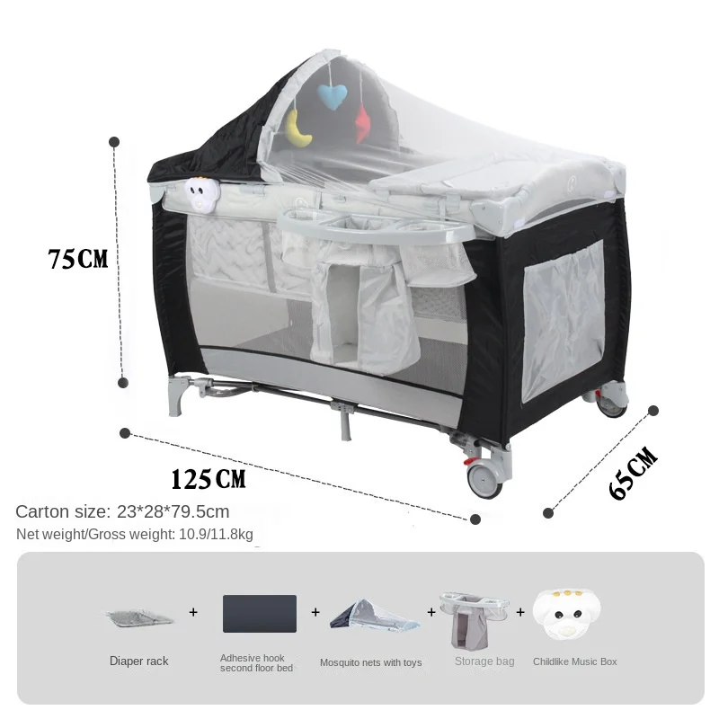 baby crib newborn multifunctional baby bed foldable cot with diaper table crib cradle with mosquito net cribs baby playpen baby crib newborn multifunctional baby bed foldable cot with diaper table crib cradle with mosquito net cribs baby playpen