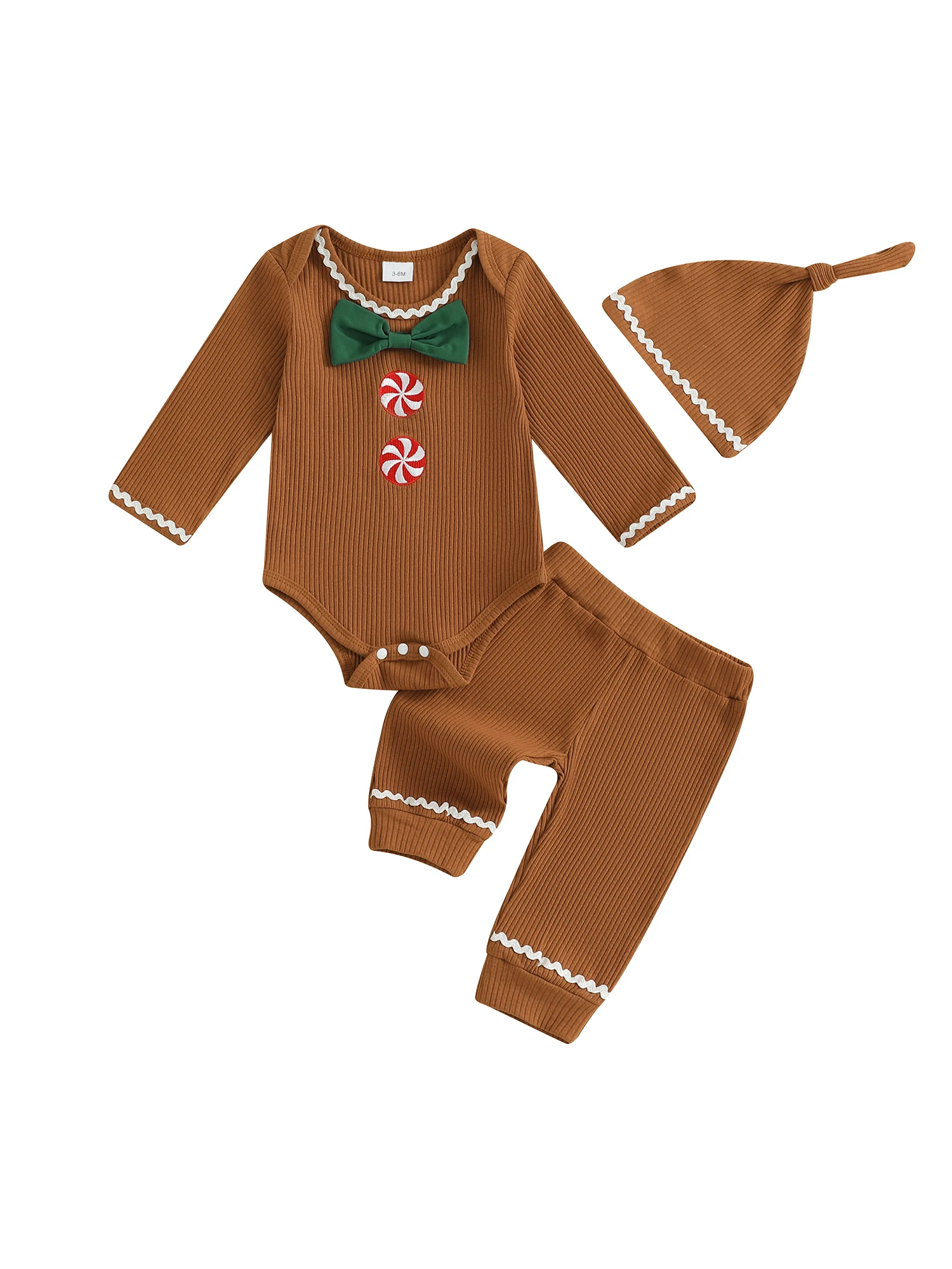 newborn baby 3 piece set long sleeve round neck santa claus bow romper hat elastic waist pants christmas outfit newborn baby 3 piece set long sleeve round neck santa claus bow romper hat elastic waist pants christmas outfit