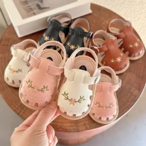 haizhiw infant baby boy girls sandals summer baby wedding dress flat shoes newborn crib shoes first walkers prewalkers shoes  