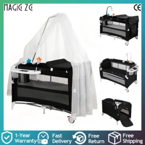 multifunction baby crib playpen convertible infant bed can be used as baby activity space safe design for newborns baby items